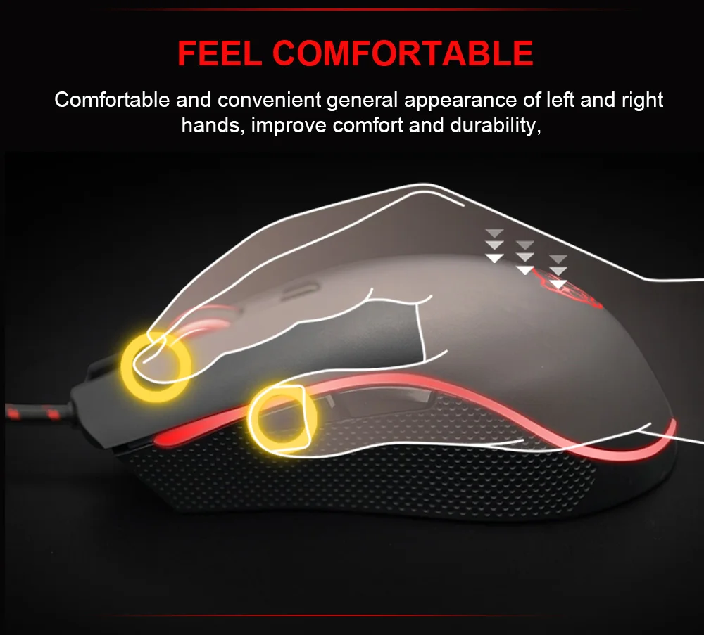 cute computer mouse Motospeed Gamer Mouse 4000 DPI 6 Buttons USB V40 Wired Optical LED Breathe Backlit Programmable Gaming Mause For PC Laptop wired computer mouse