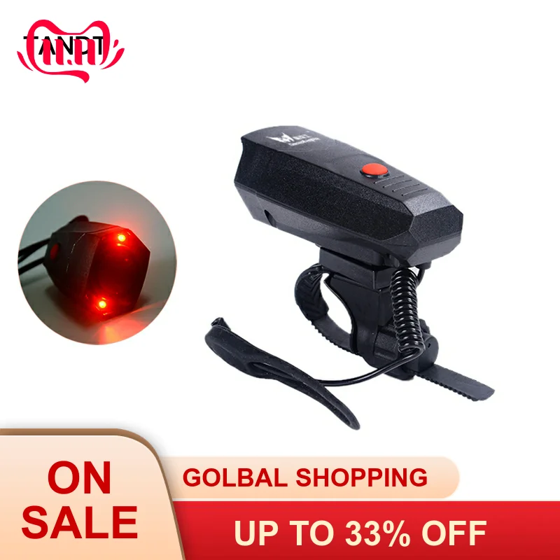 

Bicycle Bell Ride Horn Electric Single Horn Bicycle Handlebar Bell Siren Alarm 110 Decibel Road Car Horn Bell RidingAccessoriess