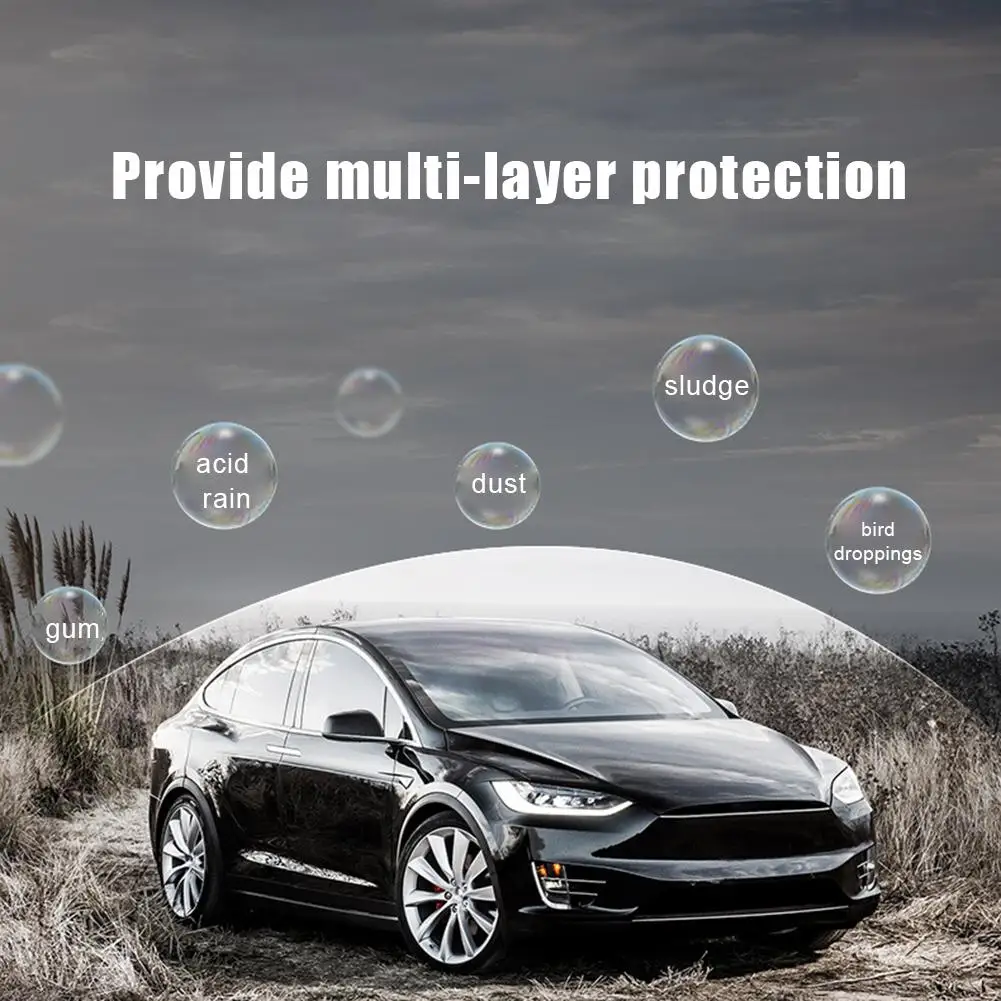 Pintura de Cera de Carro Cuidados à Prova Manutenção do Carro Preto Dwaterproof Água Nano Revestimento Micro Zero Reparação Descontaminação Cera Polonês Removedor 9 à prova dwaterproof água nano revestimento micro