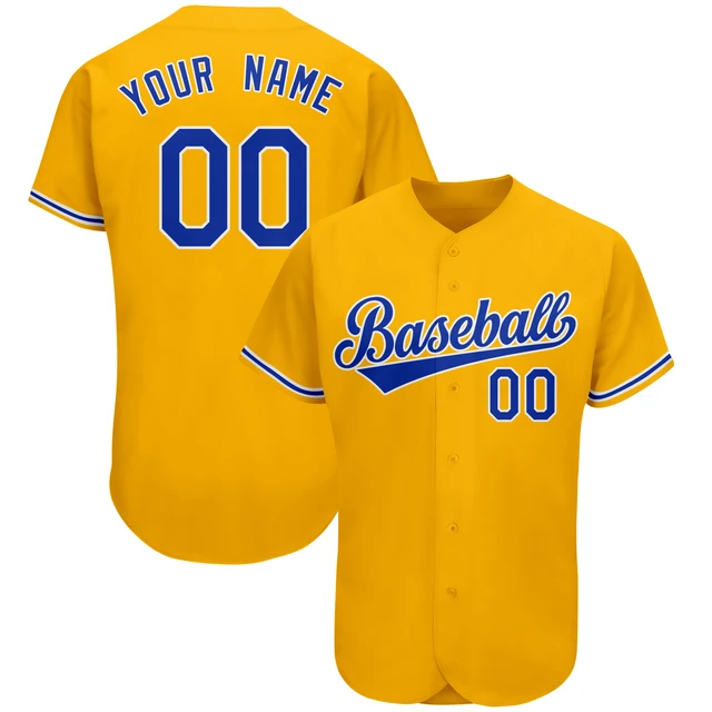 Personalized Custom Baseball Jerseys Shirt Print Team Name/Number Softball Jersey Club League Game Training Uniform for Men/Kids B3-04-01-303 As Pic