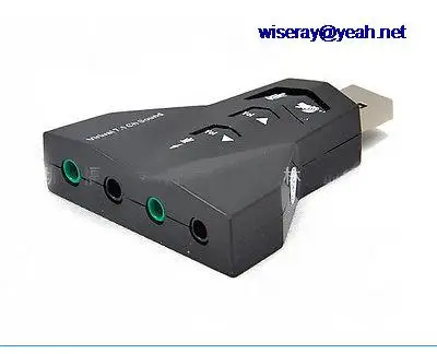 

DHL/EMS 20PCS PC vlrtual 7.1 channel usb sound adapter double USB microphone headset-A8
