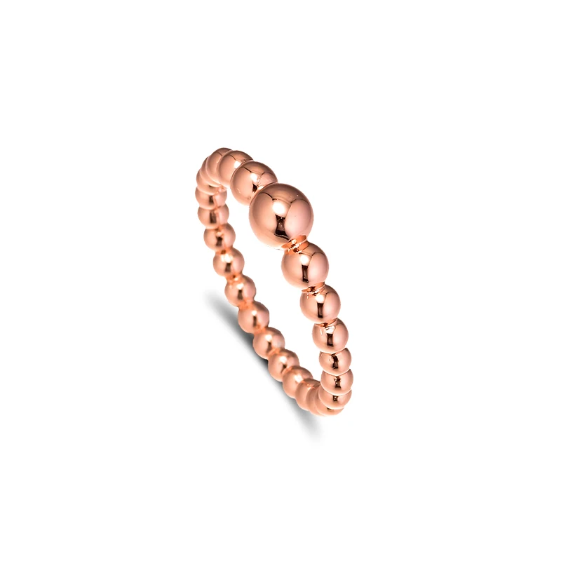 Fashion Female Rings String of Beads Ring Sterling Silver Jewelry Rings For Woman Party Jewelry Making