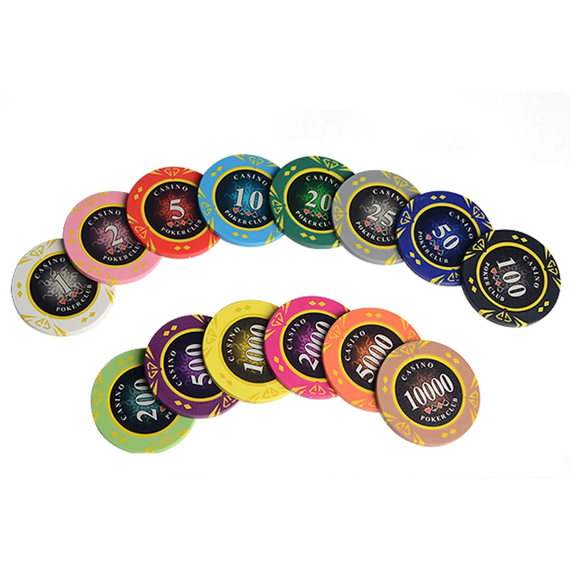 2 шт./компл. новые покерные чипсы из горячей глины черный Джек 21 точечный чип для