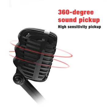 

Microphone Noise Reduction 360 Degree Sound Pickup Adjustable Angle for Conferencing Gaming JHP-Best