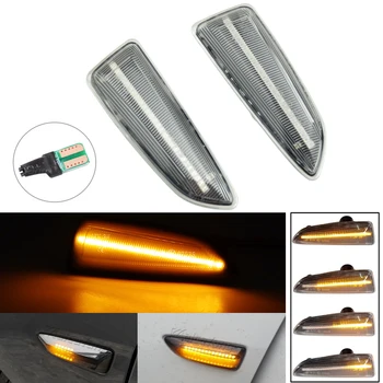 

2Pcs LED Dynamic Flowing Turn Signal Side Marker Light For Opel Astra J K 2015 Zafira C Insignia B Grandland Crossland X