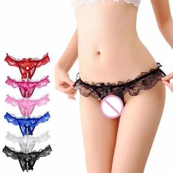 

Sexy Underwear Women Girl Gauze Bowknot Beads Lace Panties Knicker Thong Lingerie ropa interior femenina majtki damskie трусы