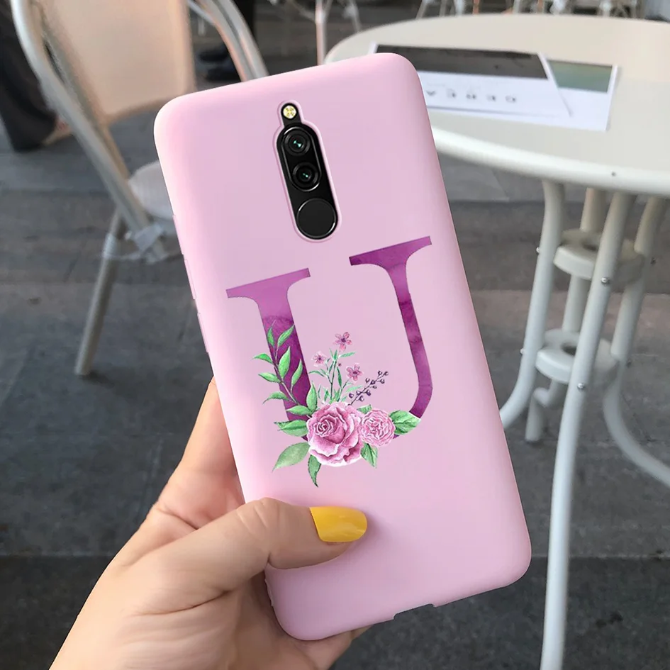 best phone cases for xiaomi Letters Case For Xiaomi Redmi 8 Case Silicone Cute Painted Soft Back Cover For xiaomi Redmi 8 Case 6.22" Phone Case Redmi8 Funda xiaomi leather case color