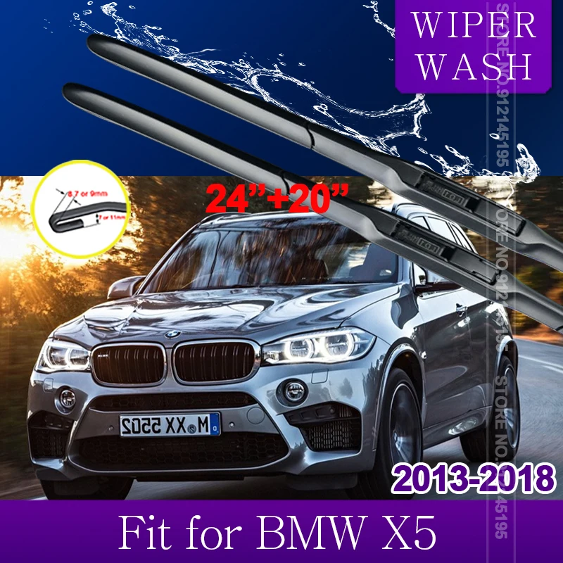 

Car Wiper Blades for BMW X5 F15 2013 ~ 2018 Front Windscreen Windshield Wipers Car Accessories Stickers2014 2015 2016 2017