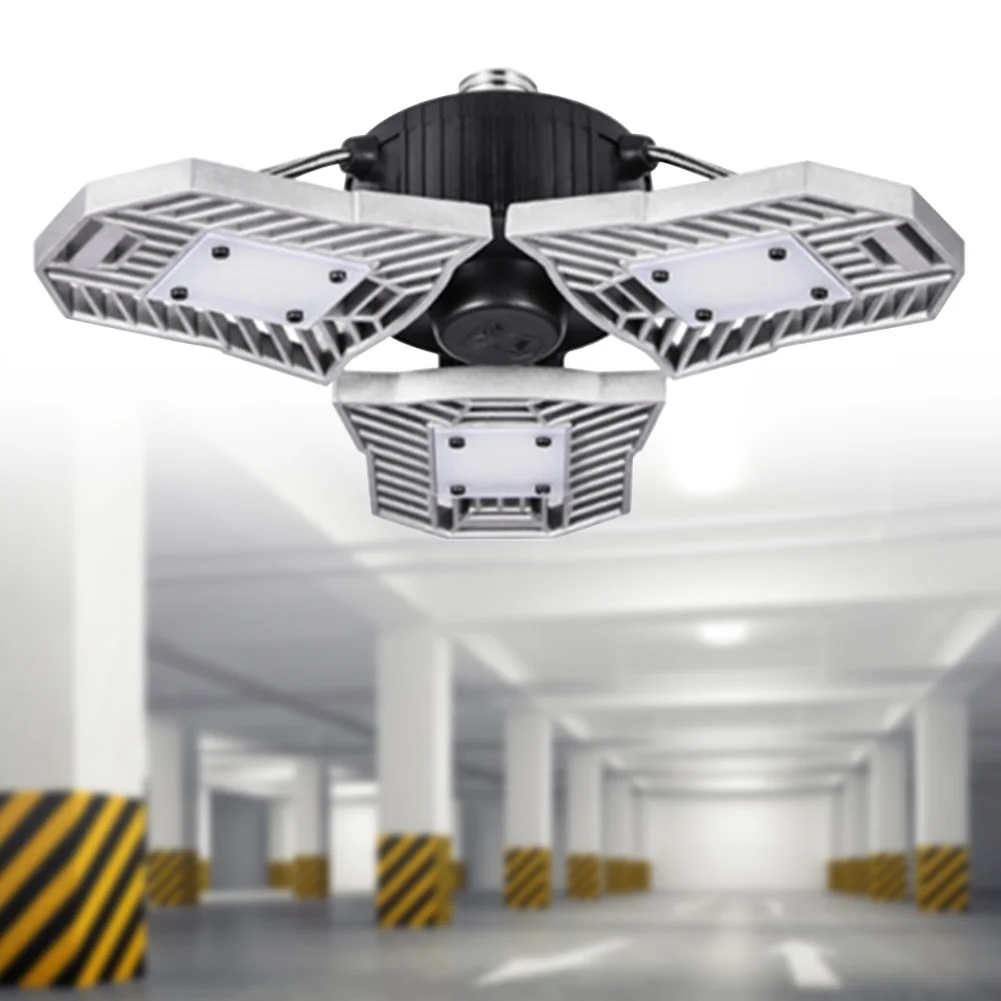 

Bright Led Adjustable Foldable Industrial Station Garage Light Barn Workshop Waterproof Deformable Warehouse Ceiling Basement