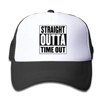 

Straight Outta Timeout Trucker Hat Adjustable Back Mesh Cap for Baby