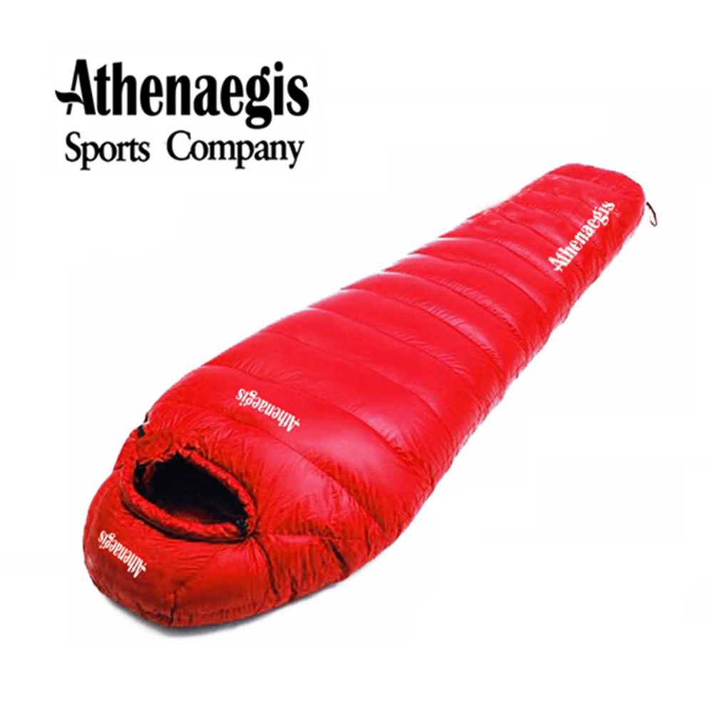 Hot Product  Athenaegis 1800G white goose down filling can be spliced mummy ultra-light sleeping bag