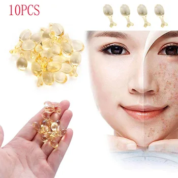 

10PCS Capsule Repair Liquid Whitening Anti-aging Acid Hyaluronic Water Face Serum Anti Wrinkle Skin Care Moisturize