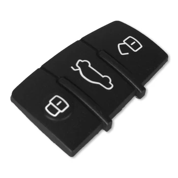 Cover chiate/telecomando per Audi A3 A4 A5 A6 A8 Q5 Q7 TT S LINEA RS Chiave Dell'automobile della copertura della Cassa - KEYYOU 3 Button Pad In Gomma Chiave A Distanza Pad Borsette Fob Per Audi A3