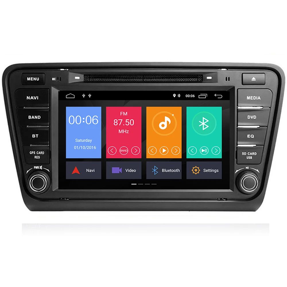 Clearance 2 din 8" Octa Core Android 9.0 Car Radio DVD GPS for Skoda Octavia 2014 2015 2016 4GB RAM Bluetooth WIFI USB DVR 32GB ROM 3