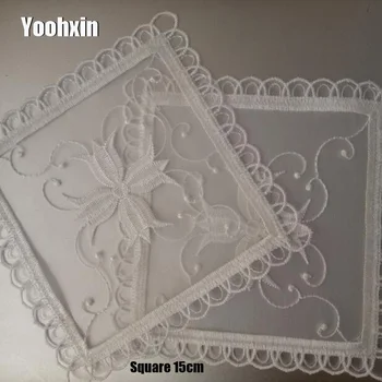

Luxury Lace white Embroidery table place mat Christmas pad Cloth dish placemat cup mug pot tea coaster dining doily kitchen