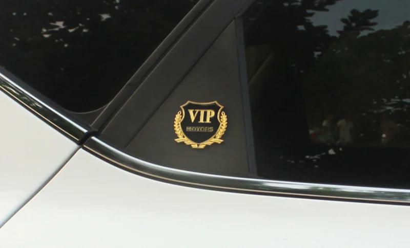 Металлический VIP Motors Автомобильная наклейка с эмблемой 2 шт. для Audi A4 B8 a3 8p passat b6 megane 2 kia ceed citroen c4 toyota astra j astra g