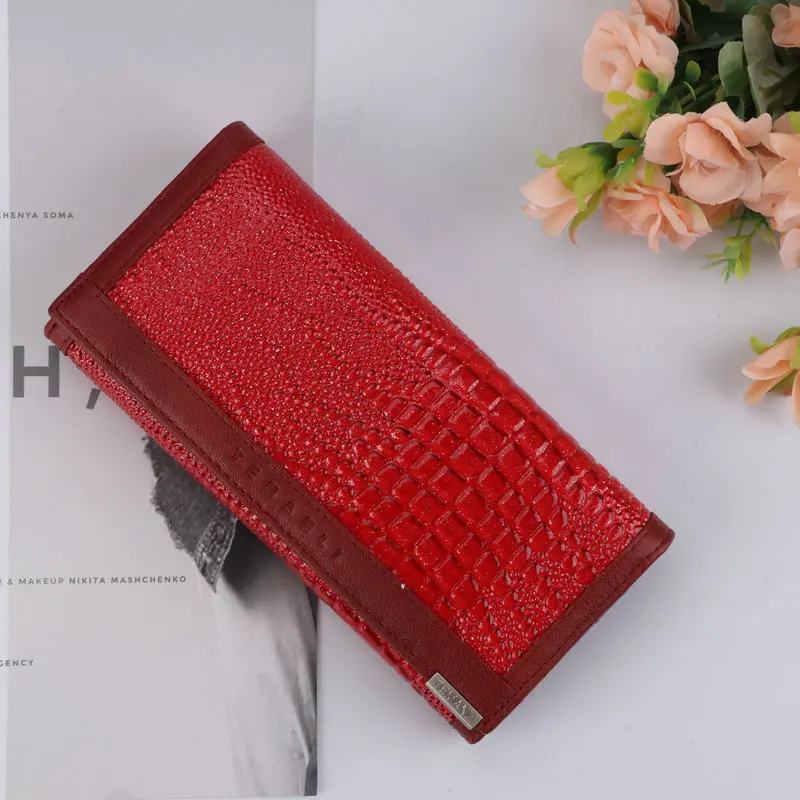 Beste Snake Patroon vrouwen Mode PU Polsbandje Portemonnee Mode Leisure Hand Portemonnee Met Kaarthouder Lange Polsbandje Portemonnee