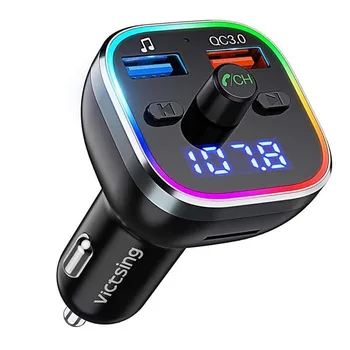

Car MP3 Player Audio Receiver Bluetooth Handsfree Calling Car Kit Bluetooth FM Transmitter Aux Modulator Dual USB Car Charger