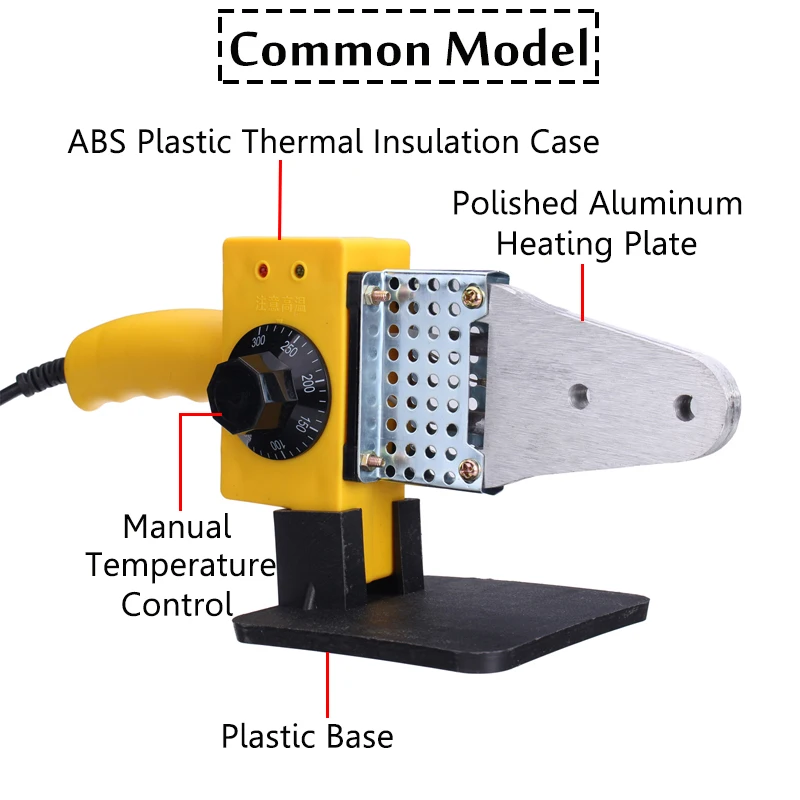 600 W-800 W 110-220V трубный сварочный аппарат Контроль температуры PPR полиэтиленовая полипропиленовая труба сварочный аппарат для Пластик труб 20/25/32 мм Сварочные головки