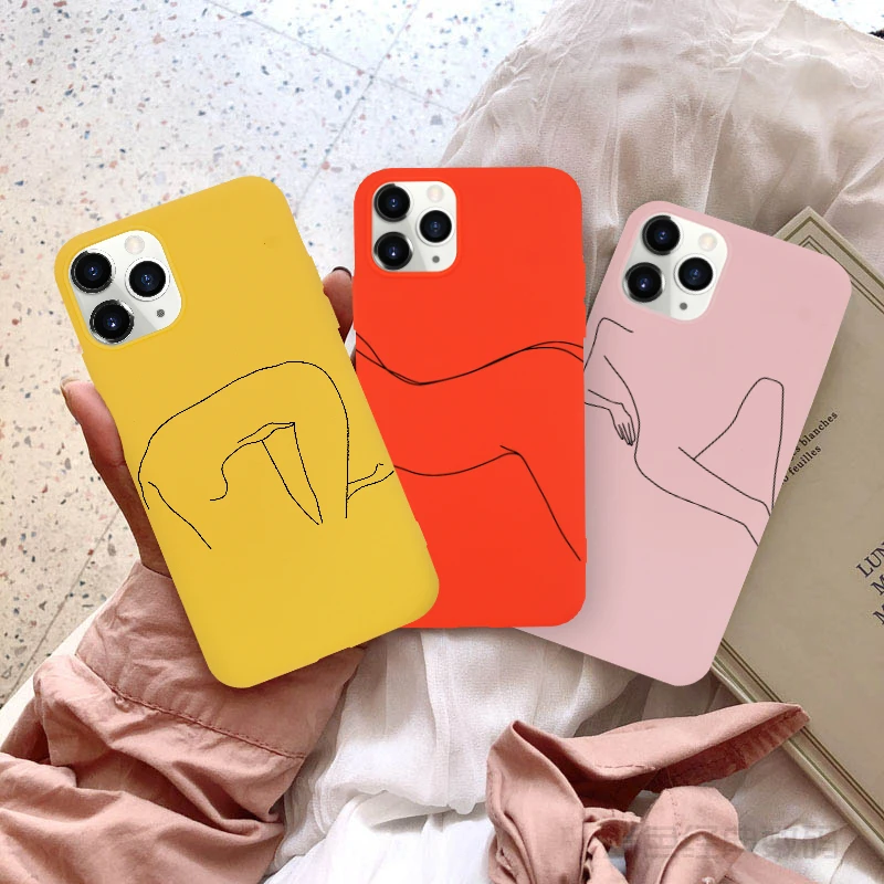 

Jamular Sexy abstract art beauty TPU soft shell phone case for iPhone case 11 11 pro max 6 6S 7 8 Plus x xs max xr back cover