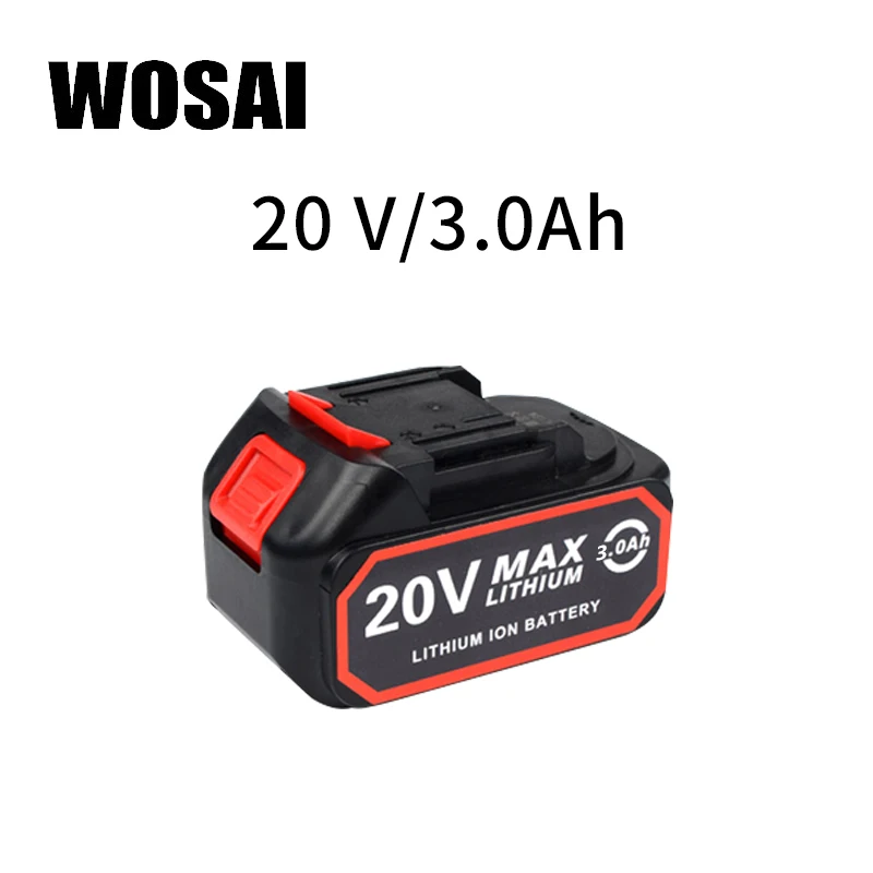 MT-20v-3.0AH WOSAI 12V 16V 20V литий-ионный серии Аккумуляторная дрель/бесщеточный гаечный ключ/отвертка/циркулярная пила/zheijang ningbo" - Цвет: MT-20v-3.0AH
