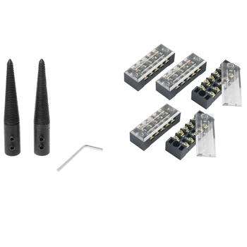 

BMBY-5 Pcs Dual Row 5 Position Screw Terminal Strip 600V 15A & 3x Polished Connecting Rod Grinding Machine Shaft Grinding