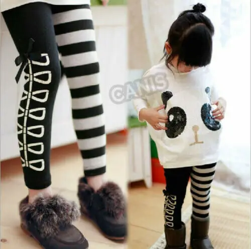 

Toddler Kids Baby Girls Outfits Long Sleeve O Neck Cute Panda Sequins Tops+Striped Pants 2Pcs Sets Costume 2020