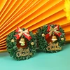 1:12 1:6 Dollhouse Miniature Christmas Garland Wreath Model 6cm For Doll House Christmas Decor Toy 1