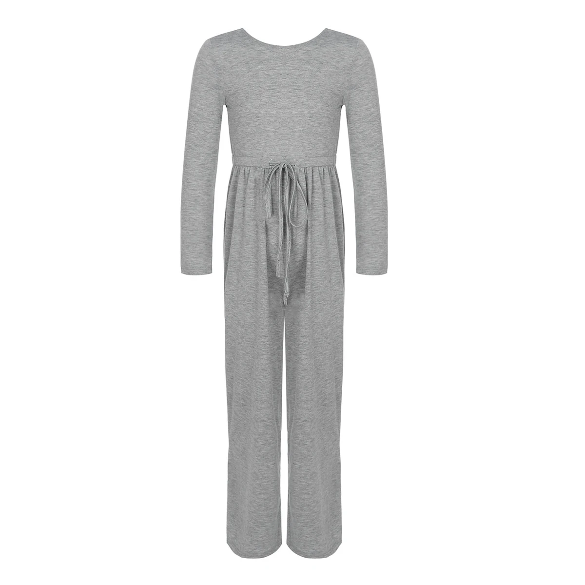 

Children Kids Girls Romper Jumpsuit Bodysuit One-piece Pure Color Long Sleeve Clothing Teenage Girls Casual Sports Party Clothes