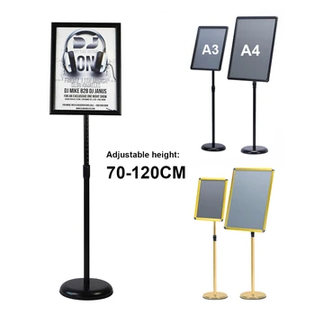 

Supermarket pop advertising poster display A4 A3 Poster Stand Metal Floor Stand Photo frame price label sign Billboard Promotion