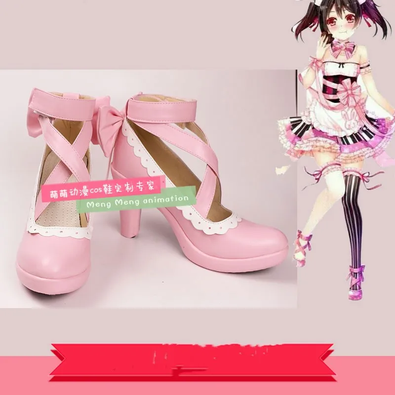

Lovelive cos Maid cos shoes women college anime cartoon high help cos cosplay cos shoes canvas fashion shoes casual