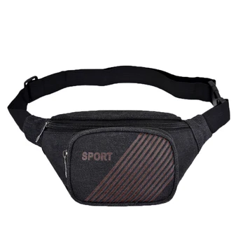 

Unisex Fanny Canvas Pack Water Resistant Multi-color Large Waist Bag Casual Style Hip Pack Bum Bag for Running/Walking/Hiking
