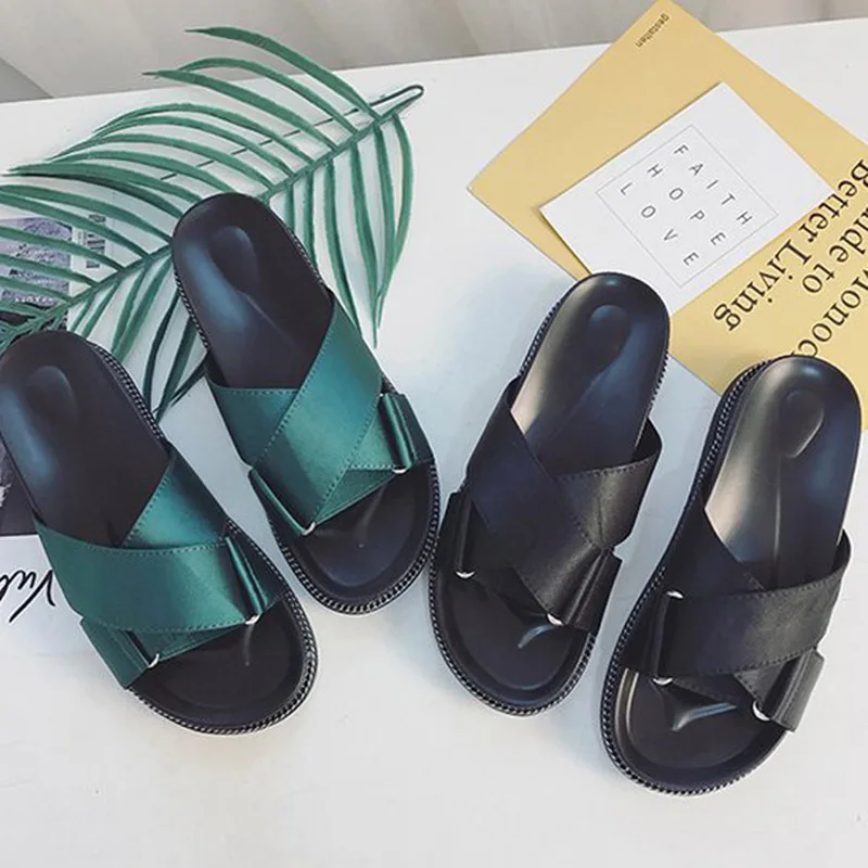 

2019 Newly Women Platform Sandals Beach Shoes Open Toe Slippers Flip Flops for Summer O66