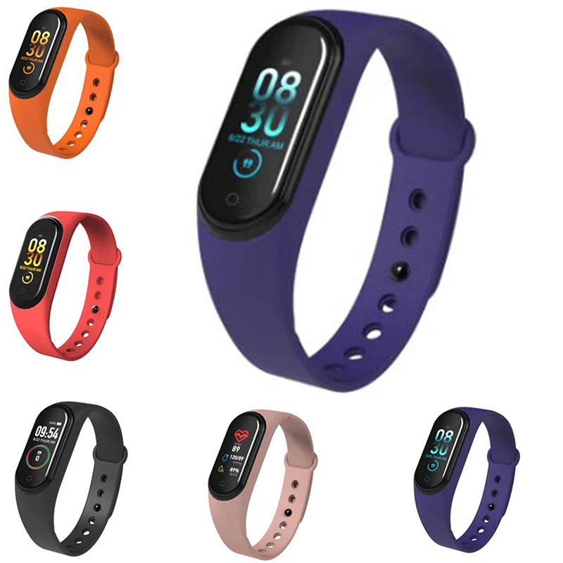 

Waterproof Smart Bracelet Blood Pressure Heart Rate Monitor Bluetooth 4.0 Waterproof 3 Color For Xiaomi Mi Band 4 BT4.4