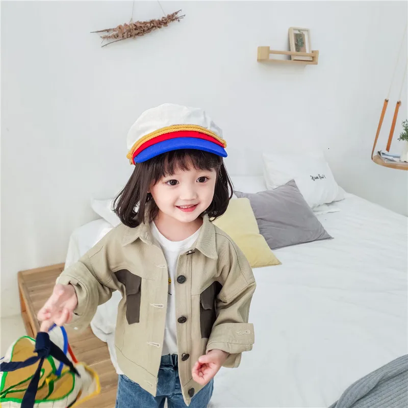Куртки для маленьких девочек 1, 2, 3, 4, 5, 6 лет, корейское повседневное модное пальто с карманами для девочек, детская одежда, весенне-осенняя верхняя одежда для детей