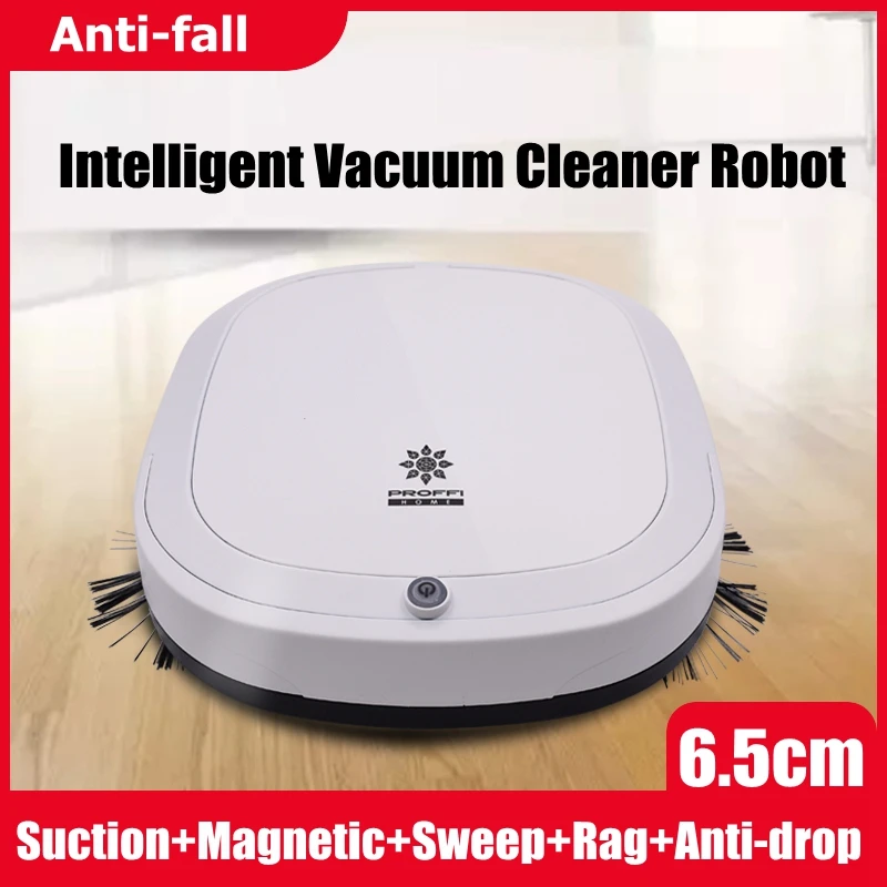 

Anti-drop Intelligent Vacuum Cleaner Robot Strong Suction Dry Wet Sweeping Cordless Auto Dust Sweeper Machine for Home Cleaning