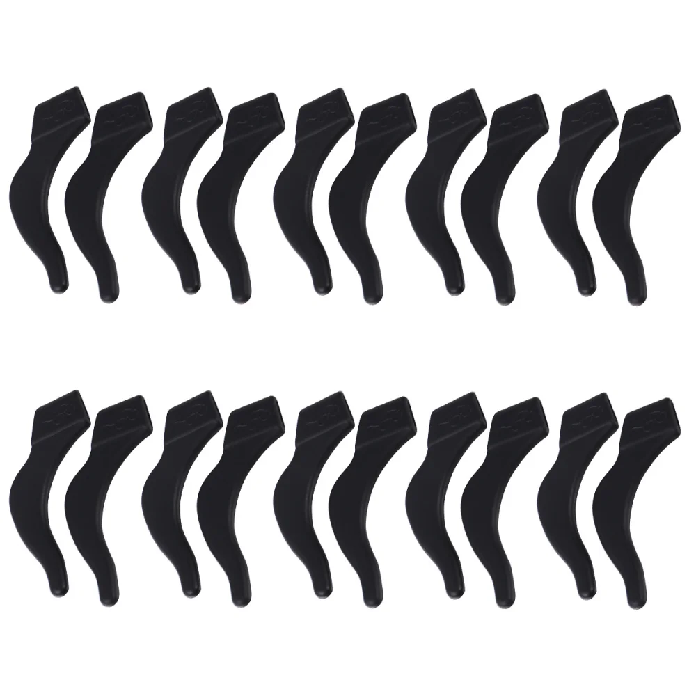 10 Pairs of Silicone Glasses Anti-Slip Cover Non-slip Leg Ear Hook for Eyeglass Sunglasses (Black) | Аксессуары для одежды