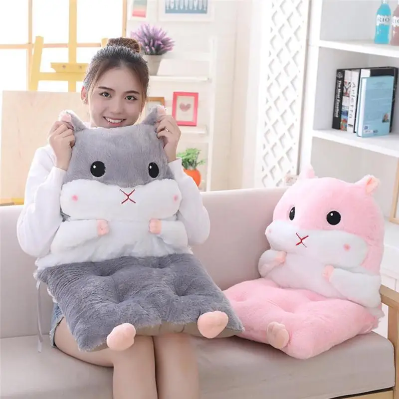 Мультяшный хомяк цельная подушка мягкая детская подушка для стула утолщенный табурет