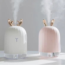 2020 Ultrasonic Air Humidifier 220ML USB Aroma Essential Oil Diffuser Home and Car Fogger Mist Maker with Romantic LED Light