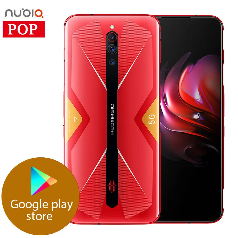 Розничная торговля DHL Бесплатная Nubia Red Magic 5G мобильный телефон Snapdragon 865 Redmagic 64.0MP 6 65