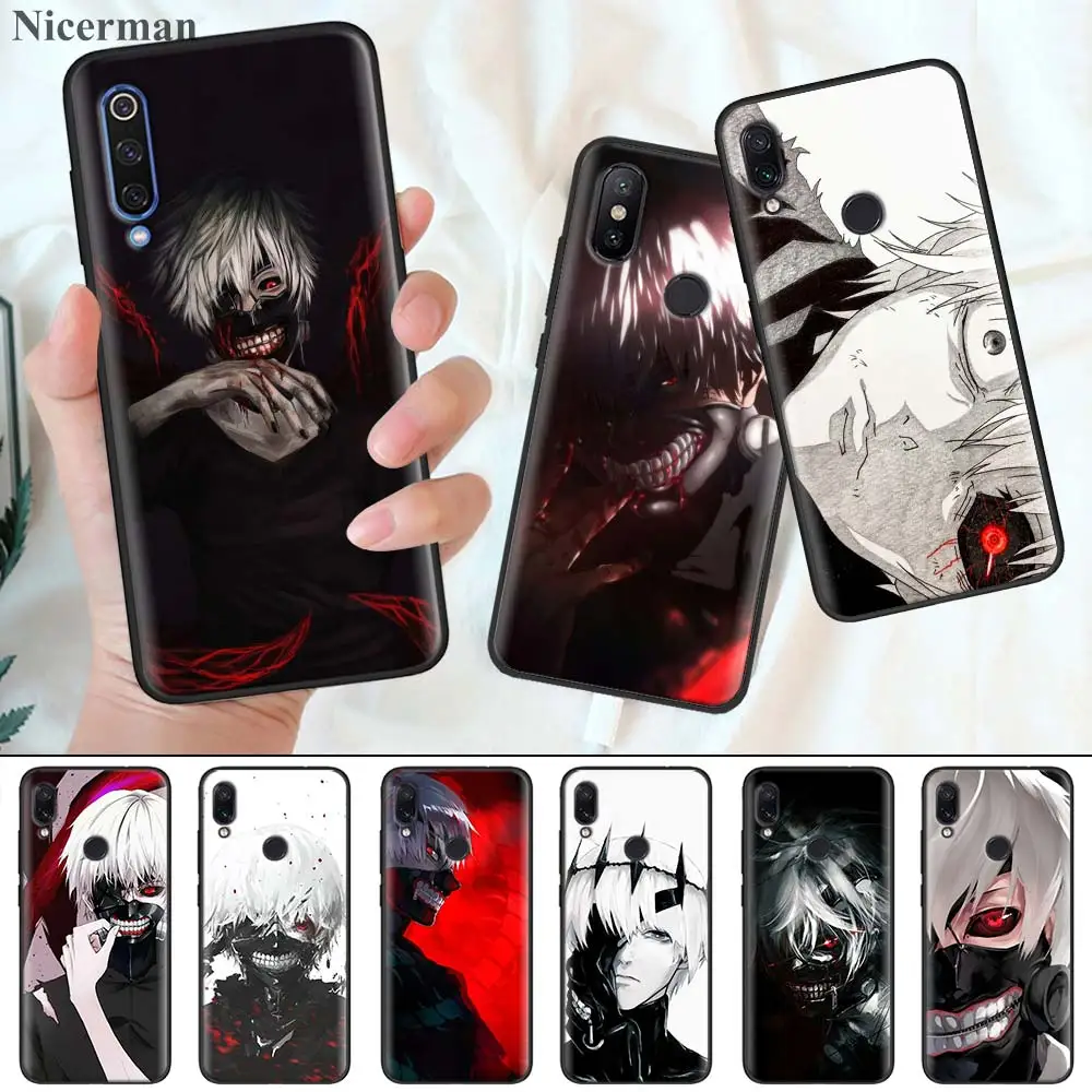 

Japanese Anime Tokyo Ghoul Silicone Case Coque Cover for Xiaomi Mi 9T CC9 CC9E A1 A2 A3 8 Lite Play 5X 6X Poco F1 Pocophone F1