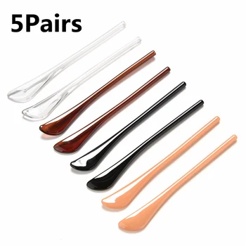 

5Pair Silicone Anti Slip Eyeglasses Ear Hooks Glasses Legs Grip Stands Soft Ear Pads Sleeve Silicone Prevent Allergies Ear Hooks