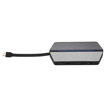 

Type-C Converter Hdmi Vga All-In-One Card Reader Pd Charging Expander Dock Usb Splitter