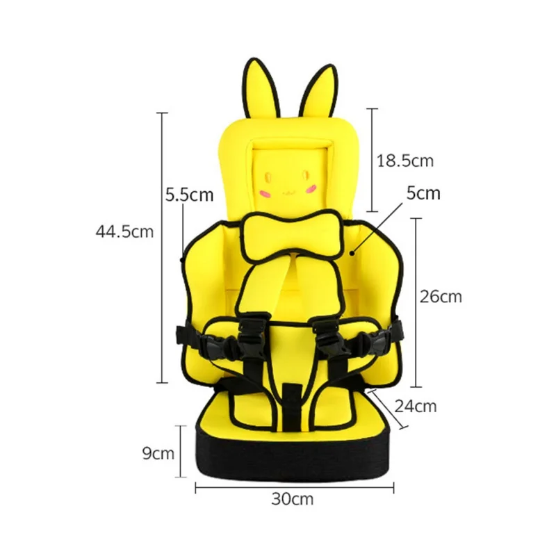 Портативное детское безопасное сиденье, мультяшное детское автомобильное сиденье, подушка, детское безопасное сиденье, уплотненная губка, детские автокресла для мальчиков и девочек