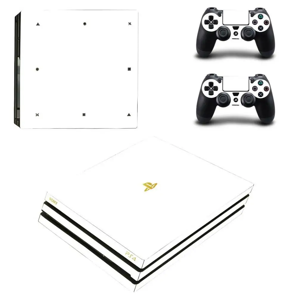 20th anniversary Pure White PS4 Pro наклейка для кожи виниловая наклейка для sony Playstation 4 консоль и контроллеры PS4 Pro наклейка для кожи - Цвет: YSP4P-1201