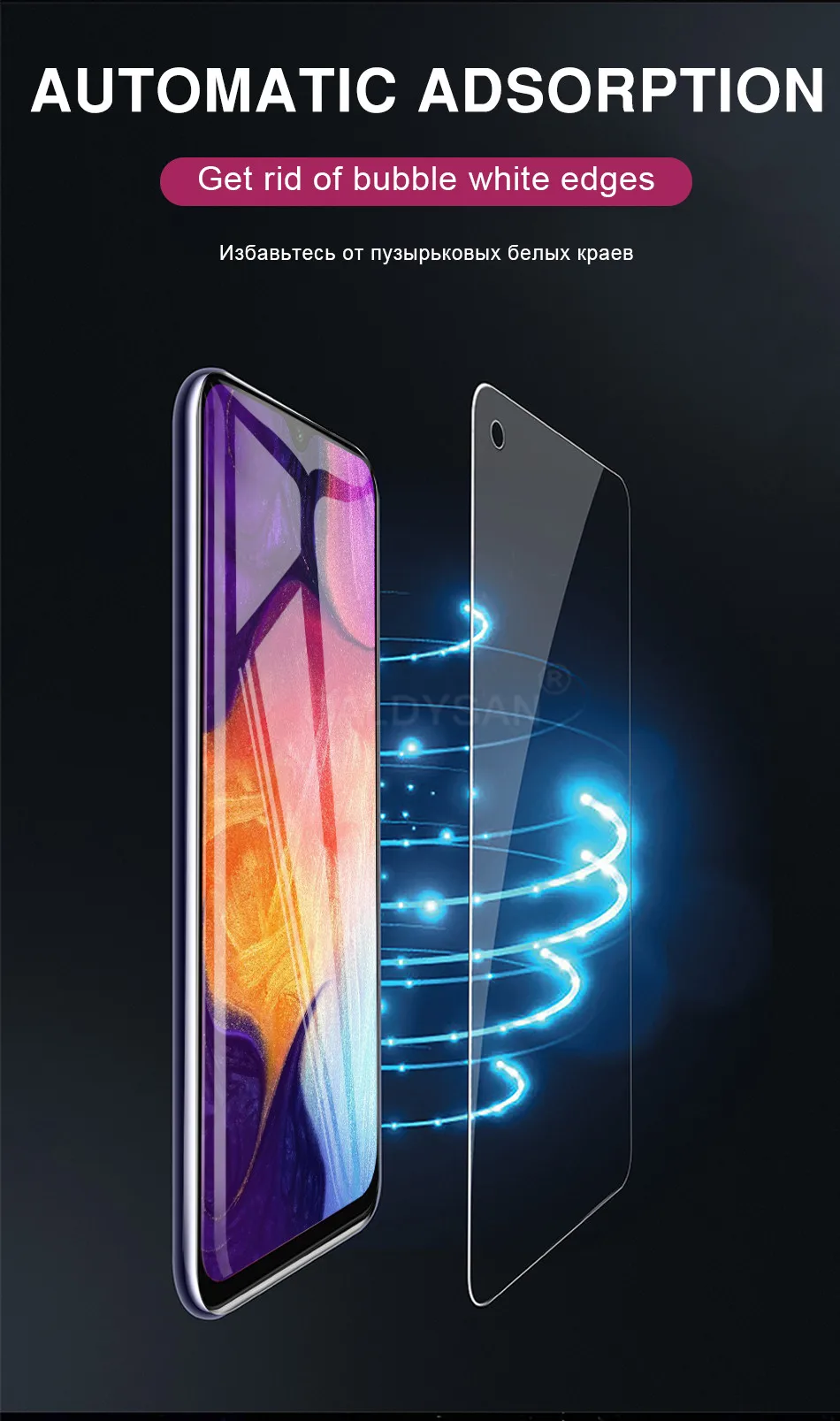 3Pcs Protective Tempered Glass For Samsung Galaxy A10 A20 A20e A30 A40 A50 A60 A70 A80 Screen Protector Glass Film Full Cover