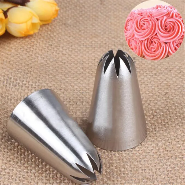 #1C Csővezeték Fúvóka Dekorációs Jegesedés Tippek Nagy Méretű Krémvirág Rózsa Fúvókák Sütik Sütőszerszám Sütemény Cupcake Dekoráció - Image 5