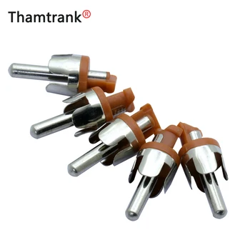 

100pcs RCA Lotus Plug RCA Male Connector Panel Mount Chassis Audio Socket Solder Wire Connector brown&white color