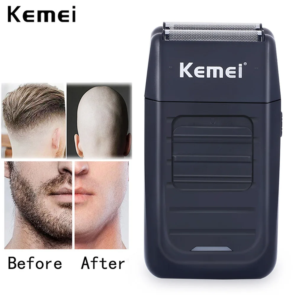 

Hair Trimmer Shaver Razor for Men Portable Cordless Black Shaving Hair Clippers Professional Painless Hair Cutting Machine