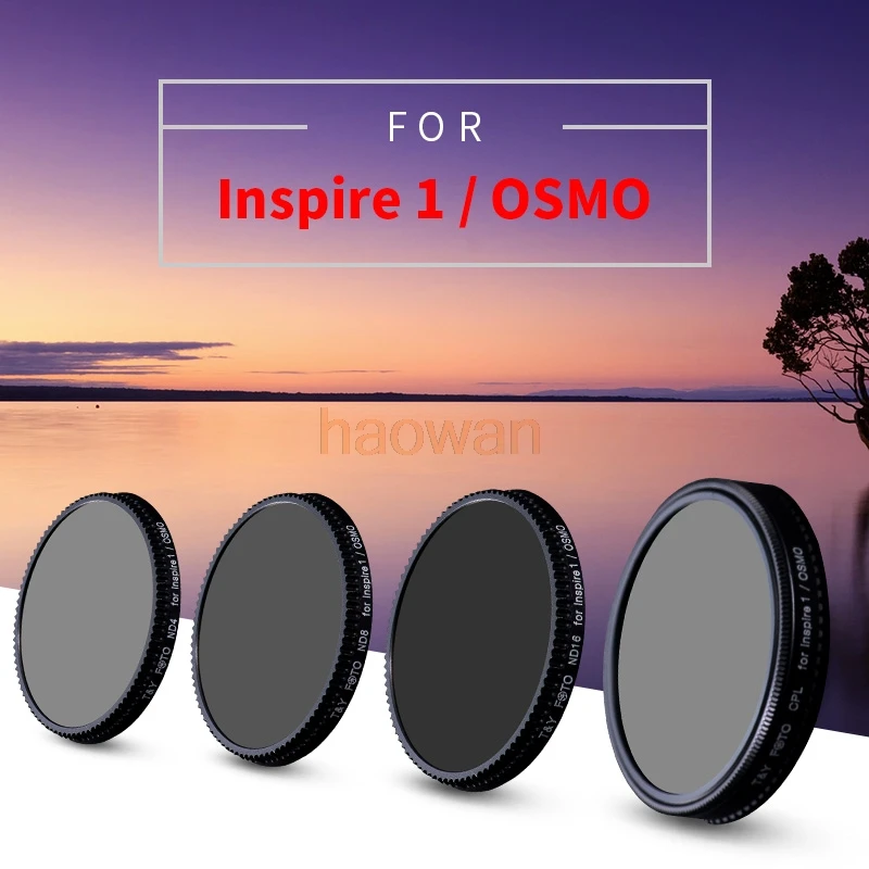 Wtianya cpl + nd4 nd8 nd16 нейтральная плотность nd Комплект фильтров протектор для DJI inspire